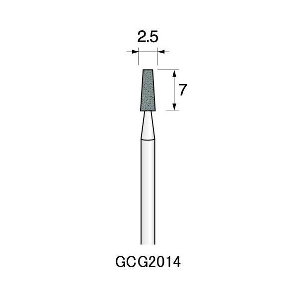 アルゴファイルジャパン GC砥石(軸付砥石グリーンカーボランダム) GCG2014 12個 1セット(60個:12個×5パック)（直送品）