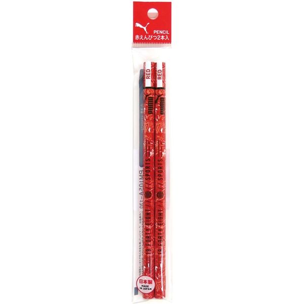 クツワ PUMA(プーマ）　赤鉛筆２本入 PM253 5個（直送品）