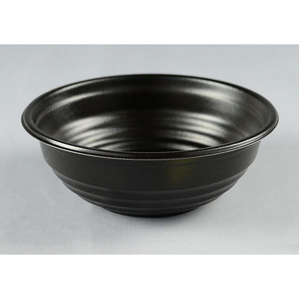 パックスタイル 耐熱どんぶり容器 YS丼 Dー2 黒 653121 400枚(50×8)（直送品）