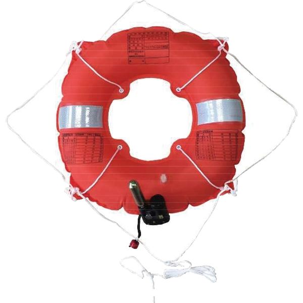 アールエフディジャパン 小型船舶用救命具（膨張式）マリンポーチ RN型 横オレンジ 6300005262 1着（直送品） - アスクル