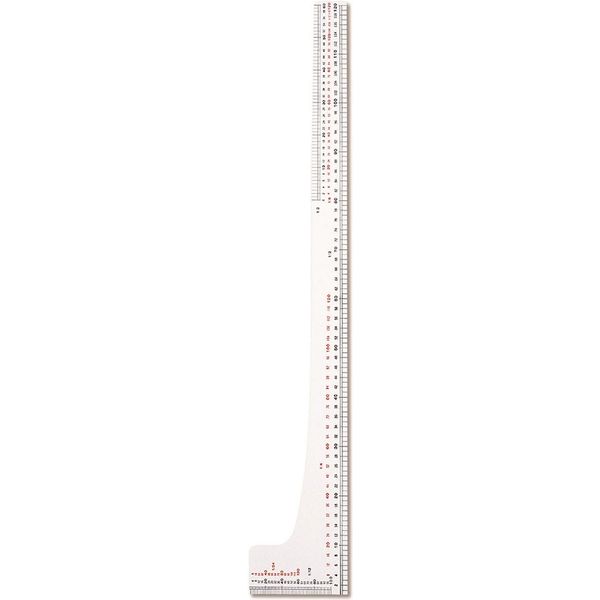 KAWAGUCHI 洋裁用L尺 ケース入 60cm 白 05-140 1個（直送品）