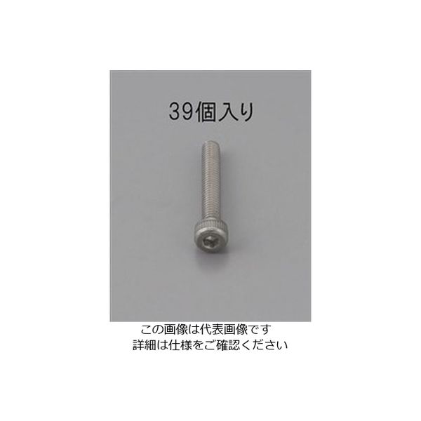 エスコ M4 x 20mm 六角穴付ボルト(ステンレス製/39本) EA949MB-420 1セット(390本:39本×10パック)（直送品）