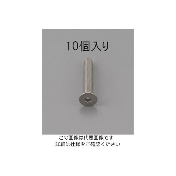 エスコ M8 x15mm 六角穴付皿頭ボルト(ステンレス/10本) EA949MD-815 1セット(100本:10本×10パック)（直送品）