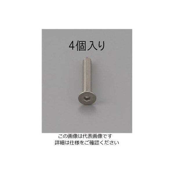 エスコ M10x16mm 六角穴付皿頭ボルト(ステンレス製/4本) EA949MD-1016 1セット(40本:4本×10パック)（直送品）
