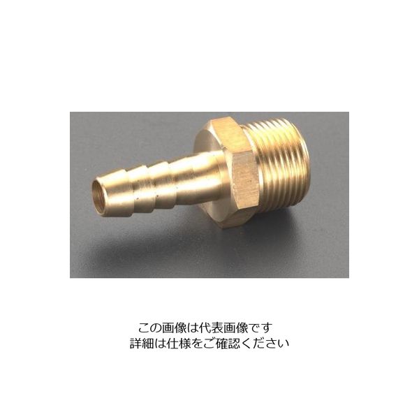 エスコ R 1/2”x17.5mm 雄ねじステム EA141AS-217 1セット(10個)（直送品）