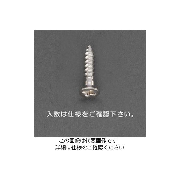 エスコ 2.7x13mm 皿頭木ねじ(真鍮製/16本) EA949EJ-406 1セット(320本:16本×20ケース)（直送品）