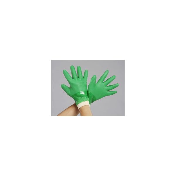 エスコ [M] 手袋(耐油・滑り止め/塩化ビニール・裏付) EA354GE-41 1セット(15双)（直送品）