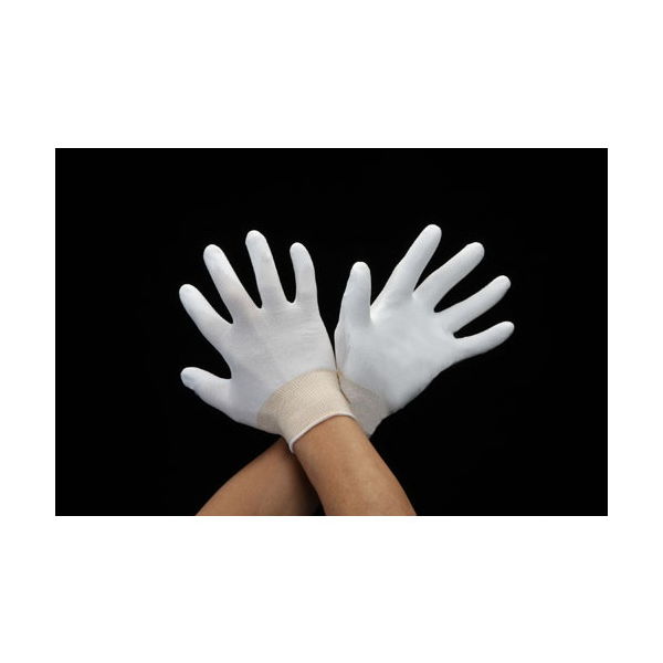 エスコ [S] 手袋(低発塵/ナイロン、ポリエステル・PU/10双) EA354GB-11 1セット(30双:10双×3袋)（直送品）