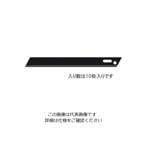 エスコ カッターナイフ替刃(折れ線なし/10枚) EA589CV-14 1セット(100枚:10枚×10パック)（直送品）