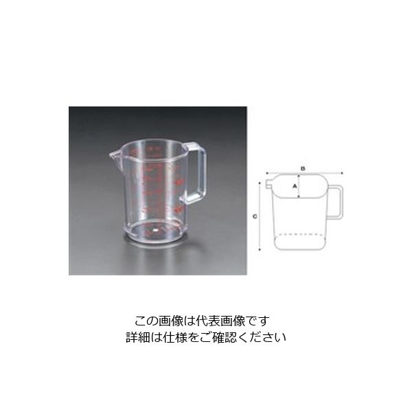 エスコ 220ml 計量カップ(耐熱) EA991KA-25 1セット(15個)（直送品）