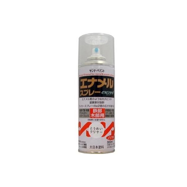 エスコ 300ml エナメルスプレー(透明) EA942EM-24 1セット(10本)（直送品）