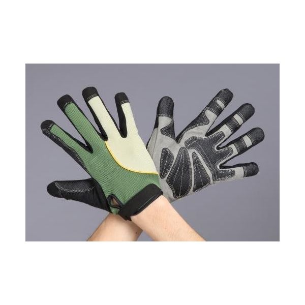 エスコ [M] 手袋(合成皮革) EA353CM-77 1セット(10双)（直送品）