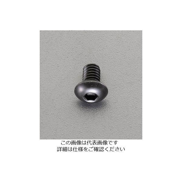 エスコ M 4x20mm六角穴付ボタンボルト(ステンレス/黒色/4本) EA949MS 