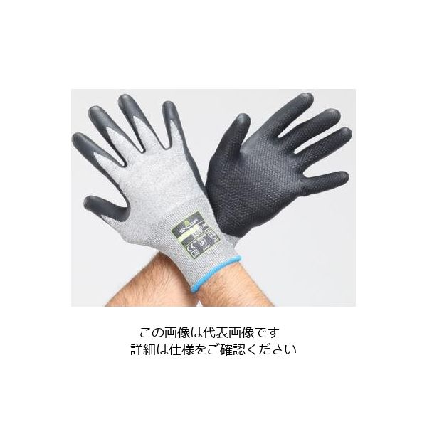 エスコ [LL] 手袋(耐切創/高強度PE系・ニトリルコート) EA354GJ-83 1セット(5双)（直送品）