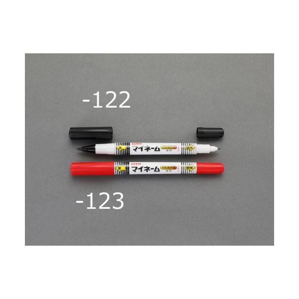エスコ [黒/細字] 油性マーカー EA765MV-122 1セット(40本:1本×40個)（直送品）
