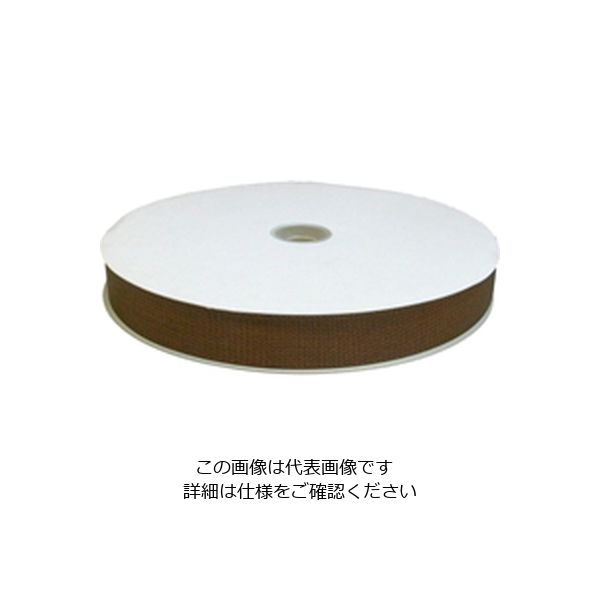 松浦工業 ナイロンベルト30ミリ巾茶 25M巻 厚約2ミリ 4984834247106 1個（直送品）