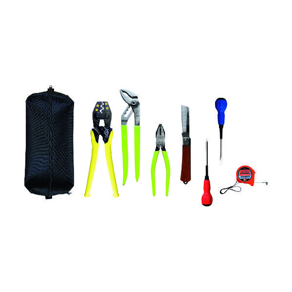 ツノダ TTC 電気工事士技能試験工具セット 8点セット TS-E02 1セット 207-7392（直送品）