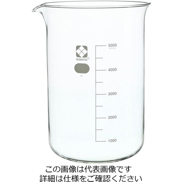 柴田科学 ビーカー 5L 010020-5000 1個（直送品）