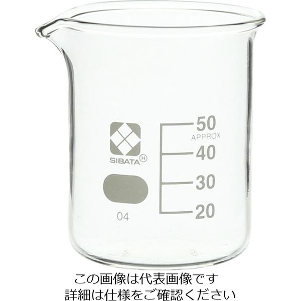 柴田科学 ビーカー 50mL 10入 010020-50A 1箱(10個)（直送品） - アスクル