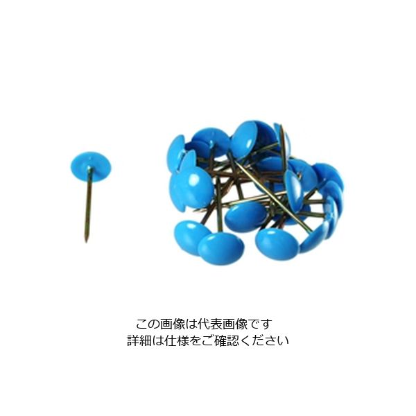 日中製作所 COWカラー上敷鋲 ブルー Z-82 1セット（12袋）（直送品）