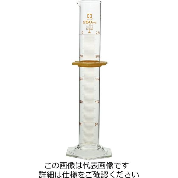 柴田科学 メスシリンダー カスタムA 250mL 1個 026500-250 1-1959-08（直送品）