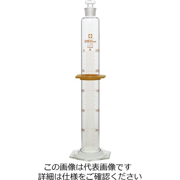 柴田科学 有栓メスシリンダー カスタムA 250mL 1個 026580-250 1-1960-08（直送品）