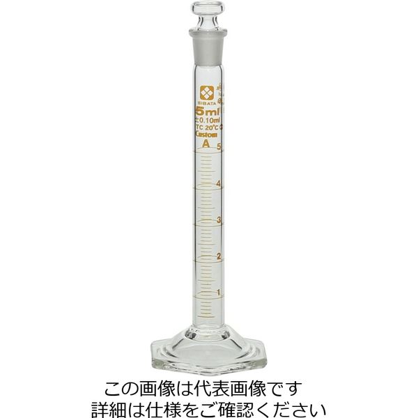 柴田科学 有栓メスシリンダー カスタムA 5mL 1個 026580-5（直送品）