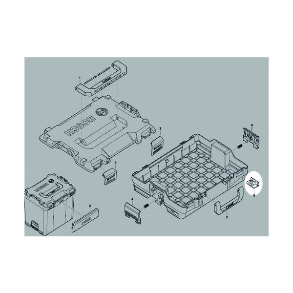 ボッシュ スタッキングLーBOXX 1600A0192D 1個 194-8992（直送品）