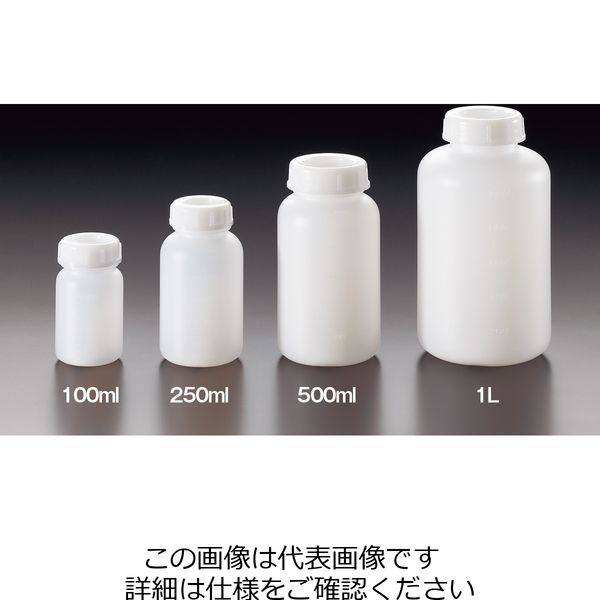 サンプラテック EOG滅菌瓶(PE広口) 乳白色・100ml ※ケース販売(200本入り) 17022c 1箱(200個)（直送品）