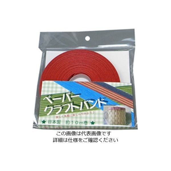 松浦工業 クラフトバンド#12 10M 赤 4984834414164 1セット(3個)（直送品）