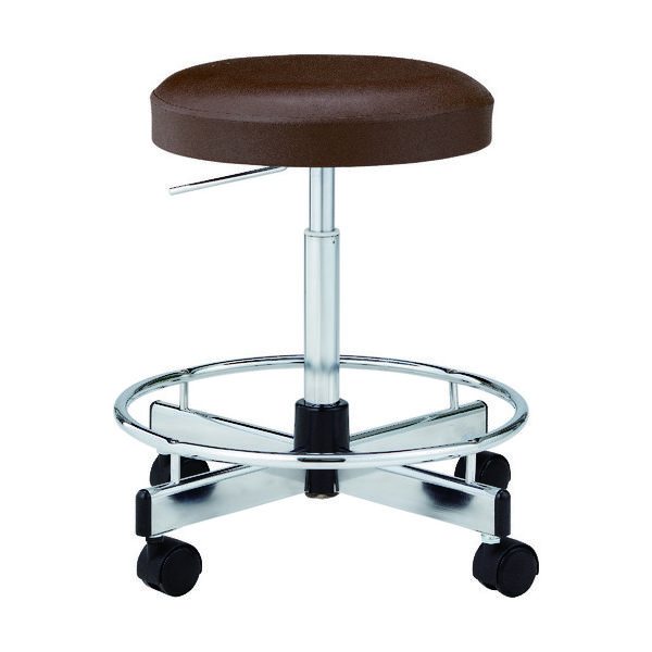 ノーリツイス ノーリツ 導電チェア 導電ビニールレザー ダークブラウン TD-E6R-Z-DBR 1脚 195-4339（直送品）