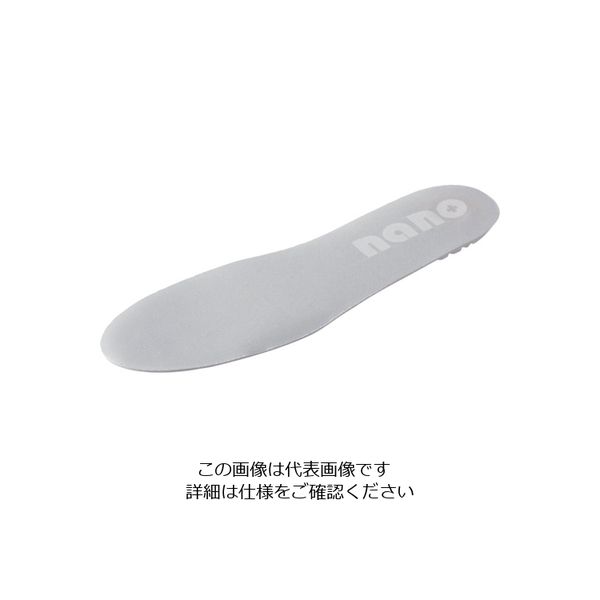 喜多 nanoジェルインソール No7980 グレー フリー(23.0~28.0) 1足(1組) 206-5884（直送品）
