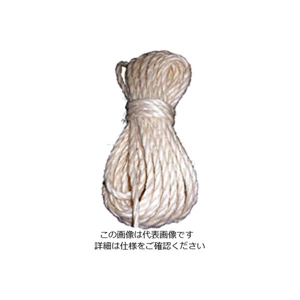 松浦工業 サイザル麻（素打ち）ロープ 約4ミリX7m 4984834170664 1セット（12個）（直送品）