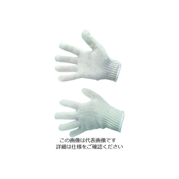 富士手袋工業 富士手袋 まる綿手袋 白線 607-C 1ダース(12双) 195-3006（直送品）