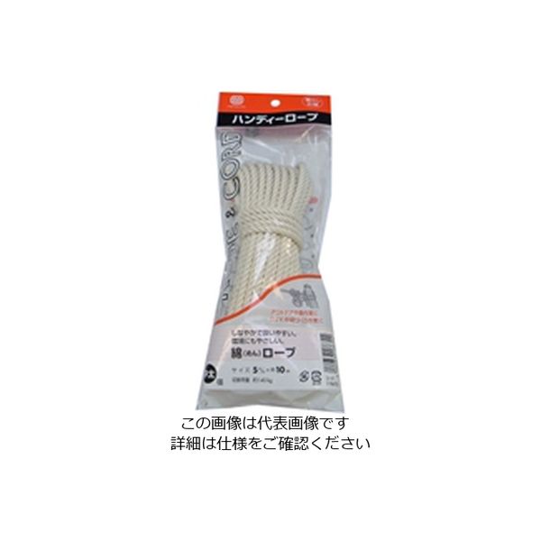 松浦工業 綿ロープ(M)5ミリX10M 4984834186702 1セット(2個)（直送品）