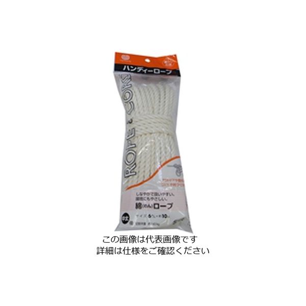 松浦工業 綿ロープ(M)6ミリX10M 4984834186719 1セット(2個)（直送品）