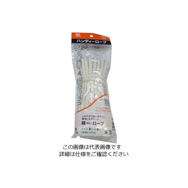 松浦工業 綿ロープ(M)8ミリX5M 4984834186757 1セット(2個)（直送品）