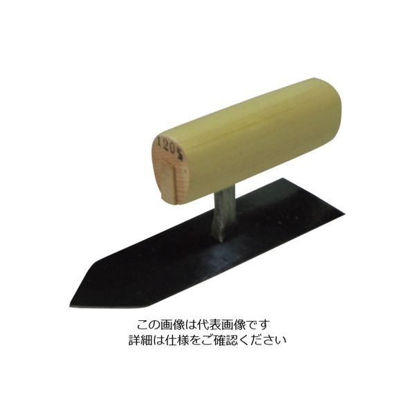 ナルセ商工 カネ三 油焼仕上鏝 元幅38×先幅34 コテ長さ120mm ASK-120 1丁 123-1181（直送品）