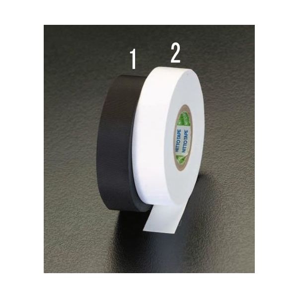 エスコ 19mmx20m 電気絶縁テープ(黒) EA944NN-1 1セット(10巻:1