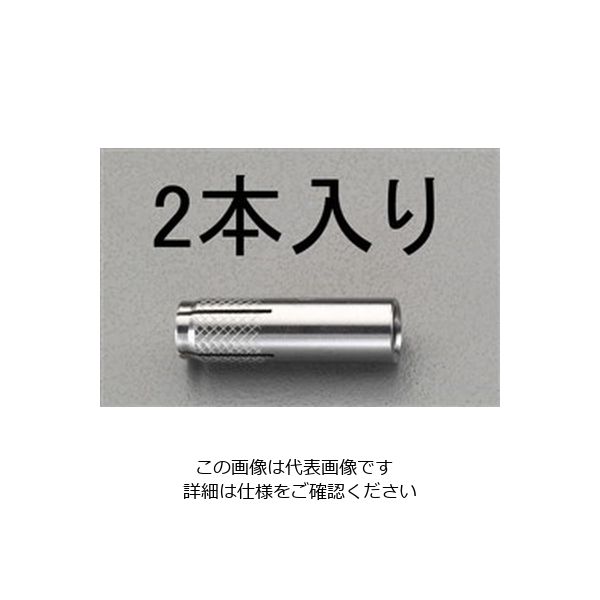 エスコ M10x 40mm 雌ねじアンカー(ステンレス製/2本) EA945BK-10 1セット(30本:2本×15パック)（直送品）