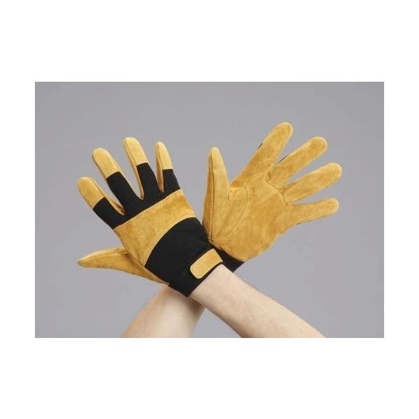 エスコ [M] 手袋(牛革) EA353BC-51A 1セット(10双)（直送品） - アスクル