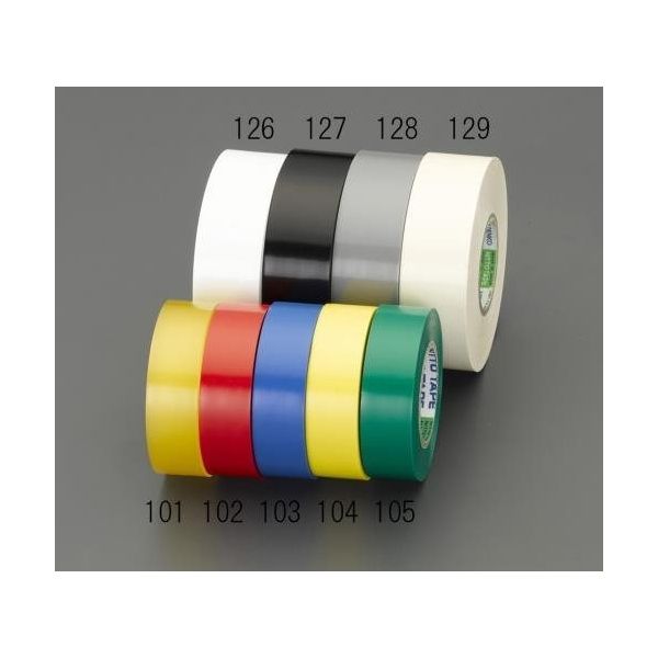 エスコ 19mmx10m ビニールテープ(茶/1巻) EA944NP-109 1セット(70巻:1巻×70包)（直送品）