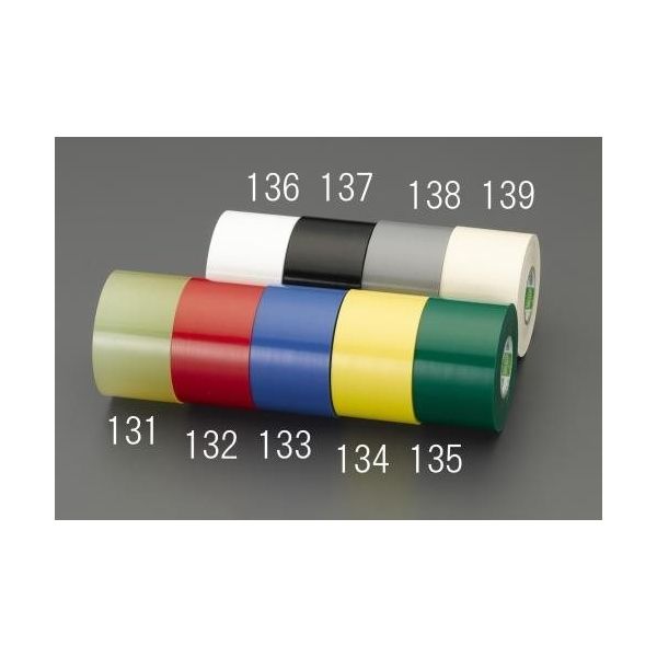 エスコ 50mmx20m ビニールテープ(緑/1巻) EA944NP-135 1セット(15巻)（直送品）