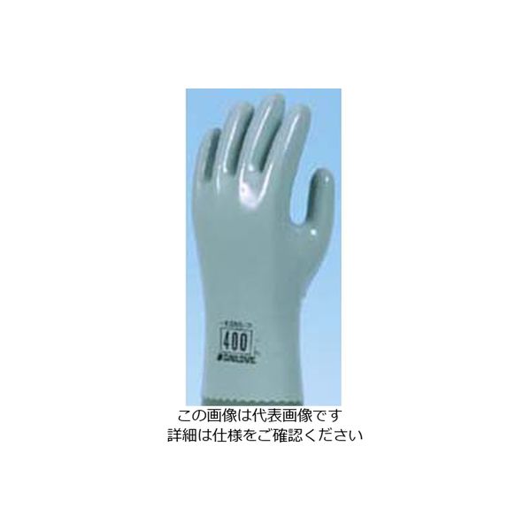 ダイヤゴム（DAILOVE） 耐溶剤用手袋 ダイローブ400（M） 400 1セット（10双）（直送品）