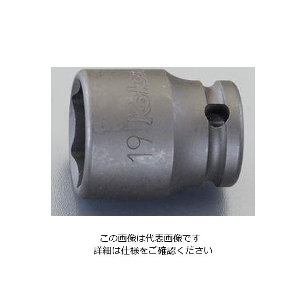 エスコ 3/8”DRx 6mm インパクトソケット(薄肉) EA164CF-6 1セット(10個)（直送品）