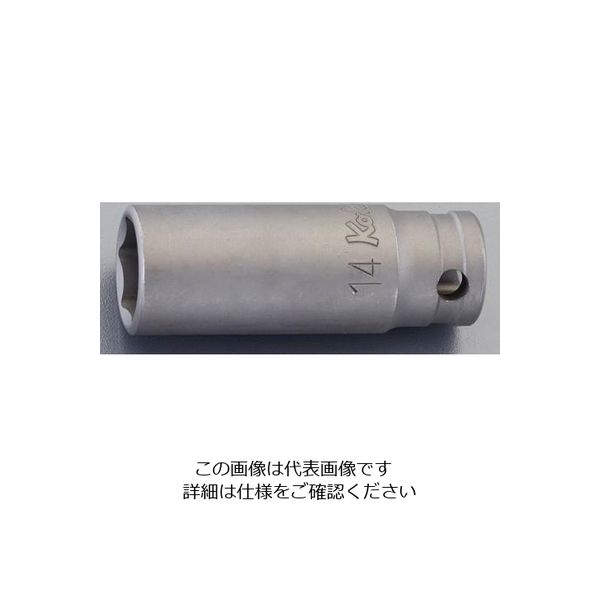 エスコ 3/8”DRx13mm ディープソケット(動力工具用) EA164CV-213 1セット(4個)（直送品）