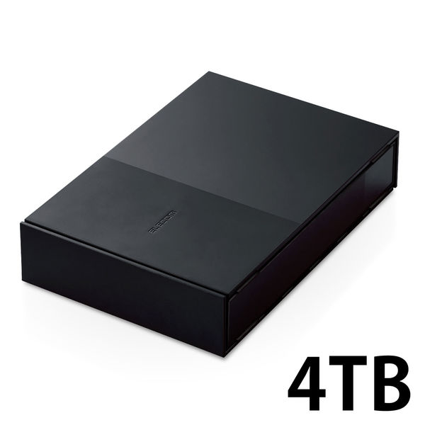 HDD 外付け デスクトップ USB3.2(Gen1) ブラック 4TB ELD-GTV040UBK 