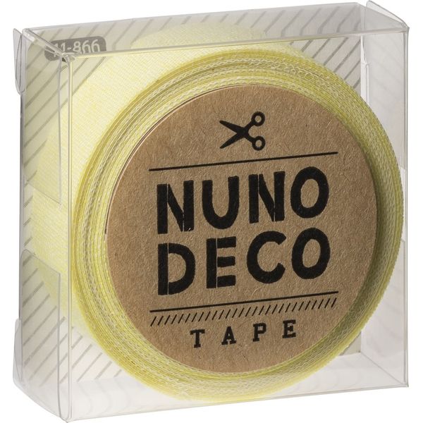 KAWAGUCHI ヌノデコテープ 1.5cm×1.2m れもん 11-866 1セット（3個）（直送品）