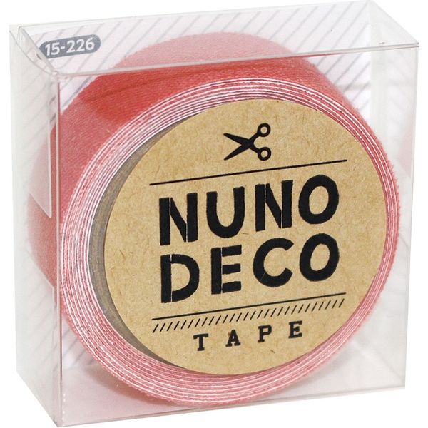 KAWAGUCHI ヌノデコテープ 1.5cm×1.2m フラミンゴ 15-226 1セット（3個）（直送品）