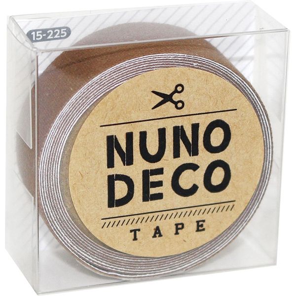 KAWAGUCHI ヌノデコテープ 1.5cm×1.2m ナッツ 15-225 1セット（3個）（直送品）